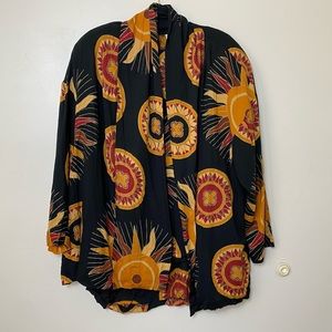 Lansford II Short Sleeve Blouse with Matching Jacket. Size 18. Black. NWOT